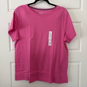 Croft & Barrow Classic Pink Tee